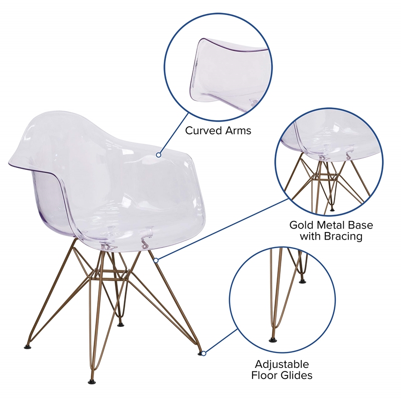 Flash Furniture Transparent Dining Chair
