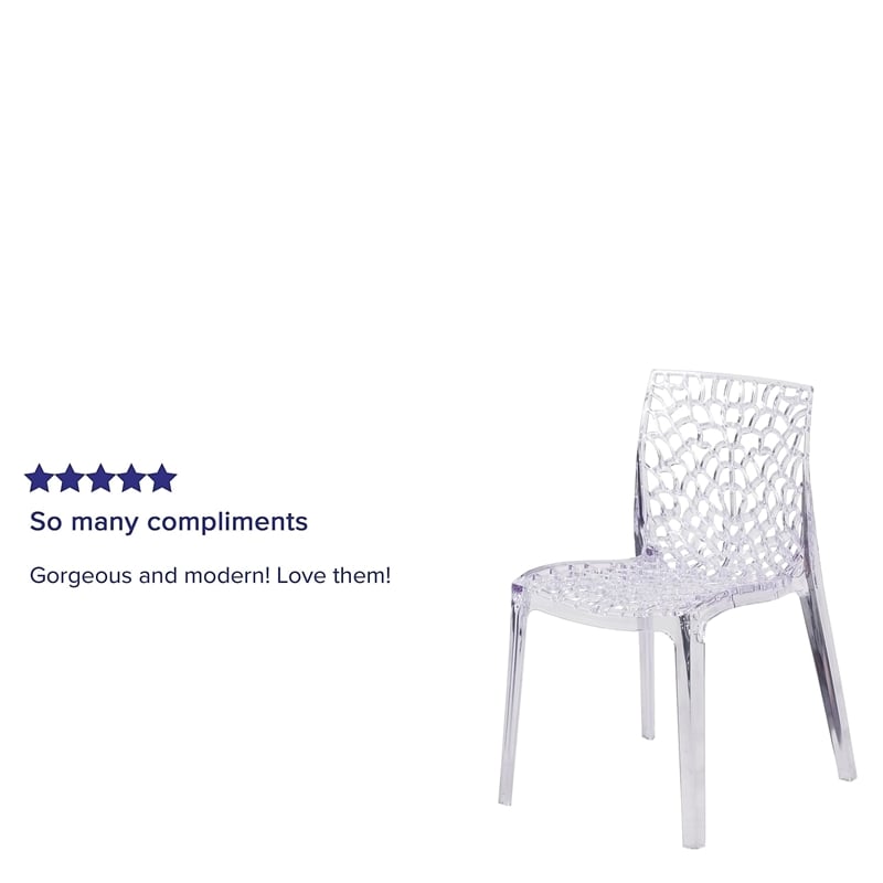Flash Furniture Transparent Stacking Chair