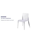Flash Furniture Transparent Stacking Chair