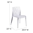 Flash Furniture Transparent Stacking Chair
