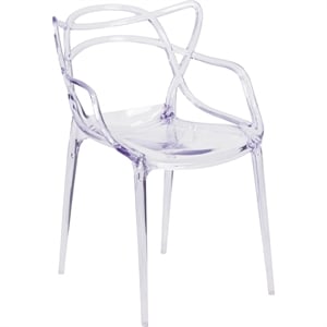 Flash Furniture Transparent Stacking Side Chair