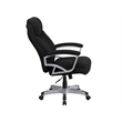 Flash Furniture Big and Tall Fabric Swivel Office Chair in Black