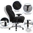 Flash Furniture Big and Tall Fabric Swivel Office Chair in Black