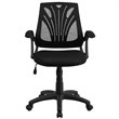 Flash Furniture Mid-Back Office Swivel Chair In Black Mesh