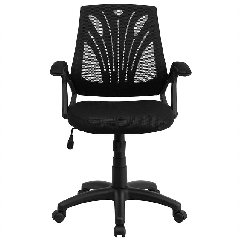 Flash Furniture Mid-Back Office Swivel Chair In Black Mesh
