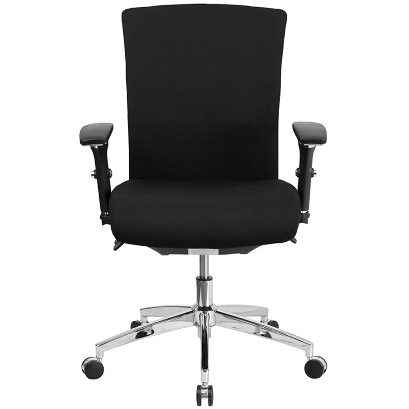 Flash Furniture Fabric Swivel Office Chair in Black
