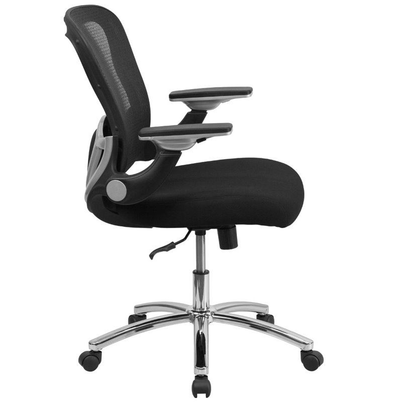 Flash Furniture Mid Back Swivel Office Chair in Black