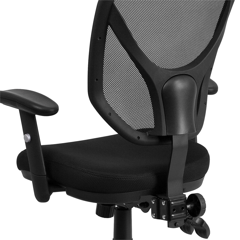 Flash Furniture Swivel Office Chair in Black