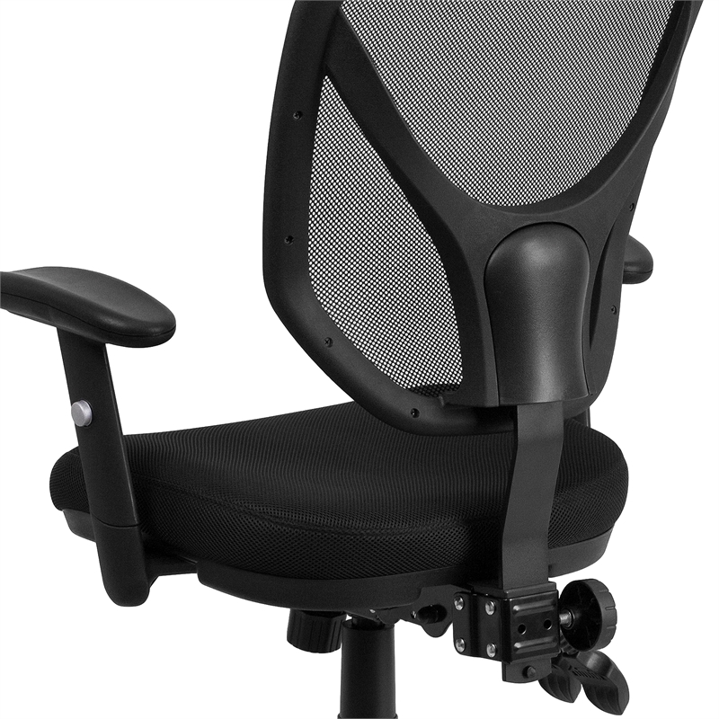 Flash Furniture Swivel Office Chair in Black
