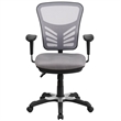 Flash Furniture Nicholas Mid Back Mesh Swivel Office Chair in Gray