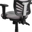 Flash Furniture Nicholas Mid Back Mesh Swivel Office Chair in Gray