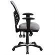 Flash Furniture Nicholas Mid Back Mesh Swivel Office Chair in Gray