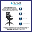 Flash Furniture High Back Mesh Swivel Office Chair in Black
