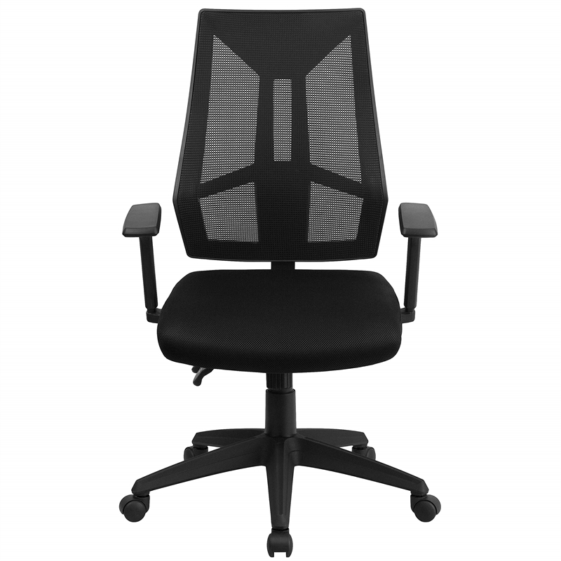 Flash Furniture High-Back Mesh Swivel Office Chair in Black