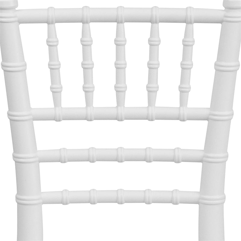 Flash Furniture Child's White Resin Chiavari Chair - Event Chair