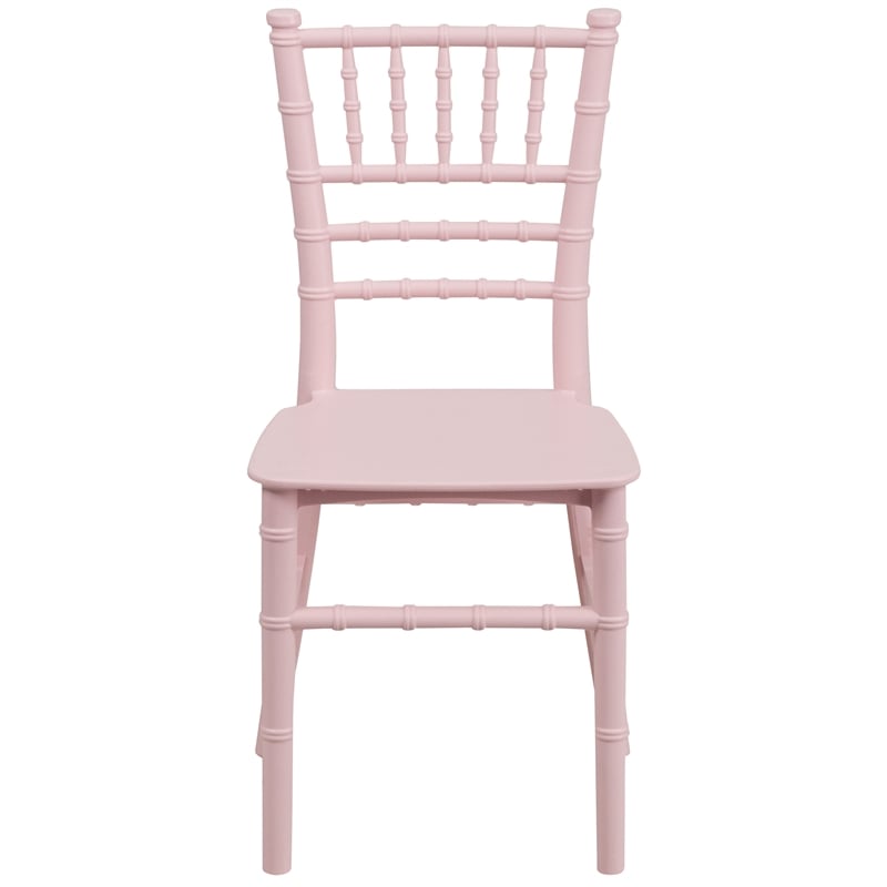 Flash Furniture Child's Pink Resin Chiavari Chair - Event Chair