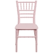 Flash Furniture Child's Pink Resin Chiavari Chair - Event Chair