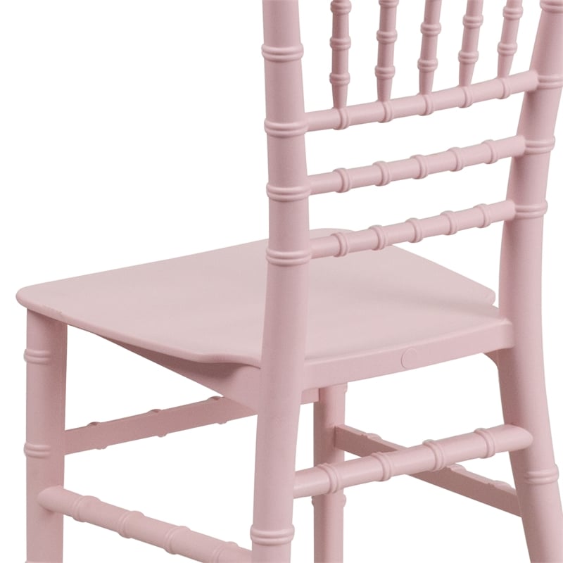 Flash Furniture Child's Pink Resin Chiavari Chair - Event Chair