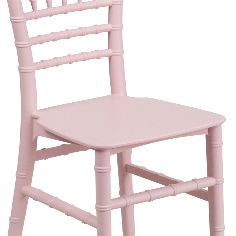Flash Furniture Child's Pink Resin Chiavari Chair - Event Chair