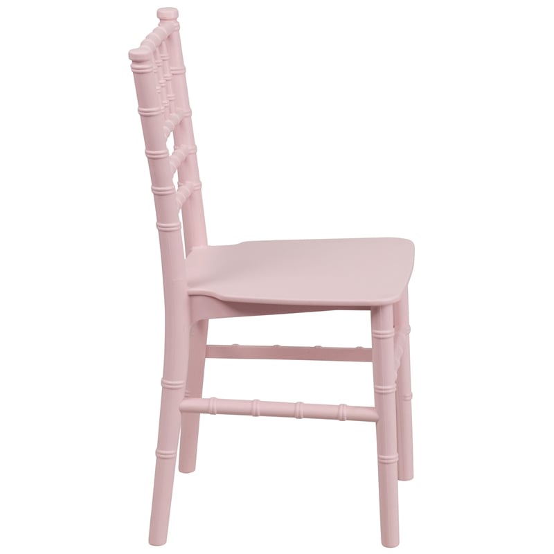 Flash Furniture Child's Pink Resin Chiavari Chair - Event Chair
