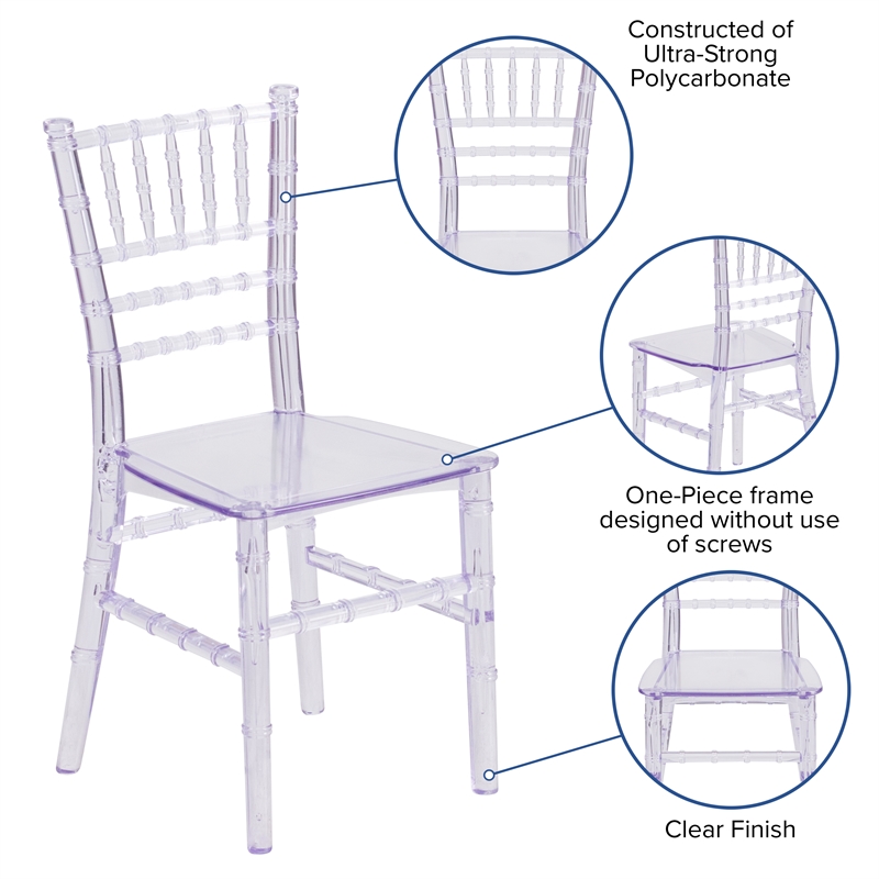 Flash Furniture Child's Crystal Chiavari Chair - Event Chair