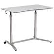 Flash Furniture Sit-Downand Stand-Up Desk In Light Gray