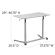 Flash Furniture Sit-Downand Stand-Up Desk In Light Gray