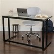 Flash Furniture Glass Top Writing Desk in Black