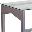 Flash Furniture Glass Top Writing Desk in Silver