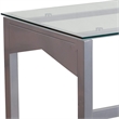 Flash Furniture Glass Top Writing Desk in Silver