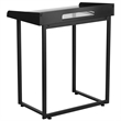 Flash Furniture Glass Top Writing Desk in Black