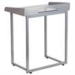 Flash Furniture Glass Top Writing Desk in Silver