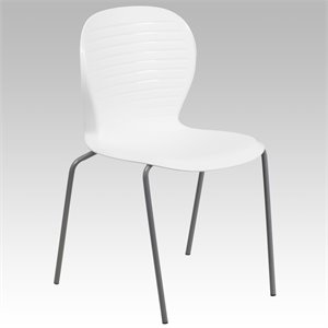 flash furniture hercules contemporary plastic ribbed back stacking chair