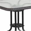 Flash Furniture 5 Piece Square Patio Dining Set in Black and Gray