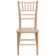 Flash Furniture Hercules Wood Chiavari Stacking Dining Side Chair in Natural