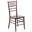 Flash Furniture Hercules Wood Chiavari Stacking Dining Side Chair in Fruitwood