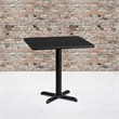 Flash Furniture 30Sq Laminate Table-X-Base In Black