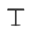 Flash Furniture 30Sq Laminate Table-Rd Base In Black