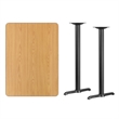 Flash Furniture 30X42 Laminate Table-T-Base In Black