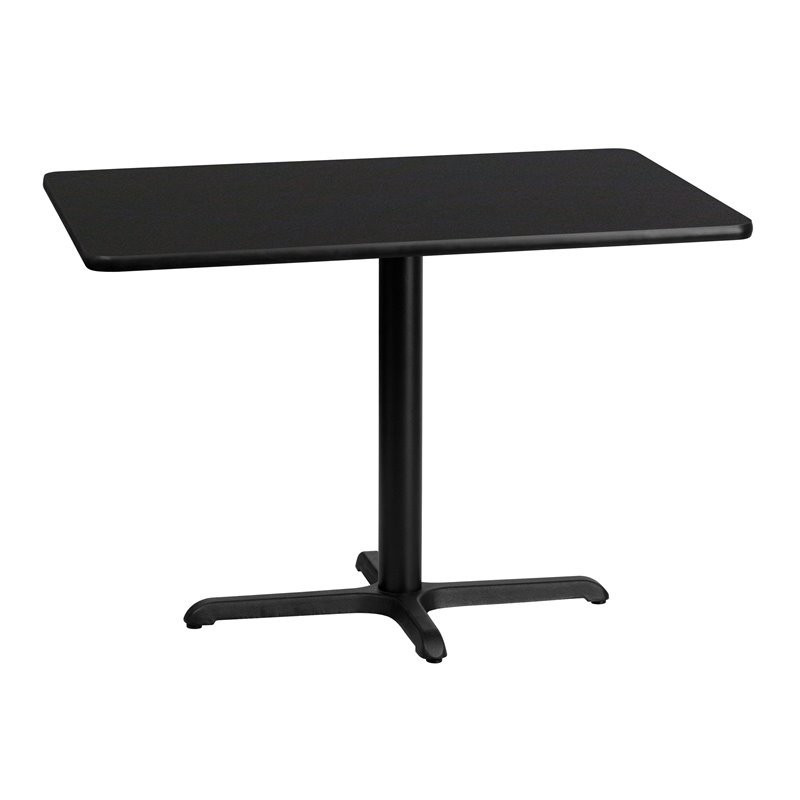 Flash Furniture 30X42 Laminate Table-X-Base In Black