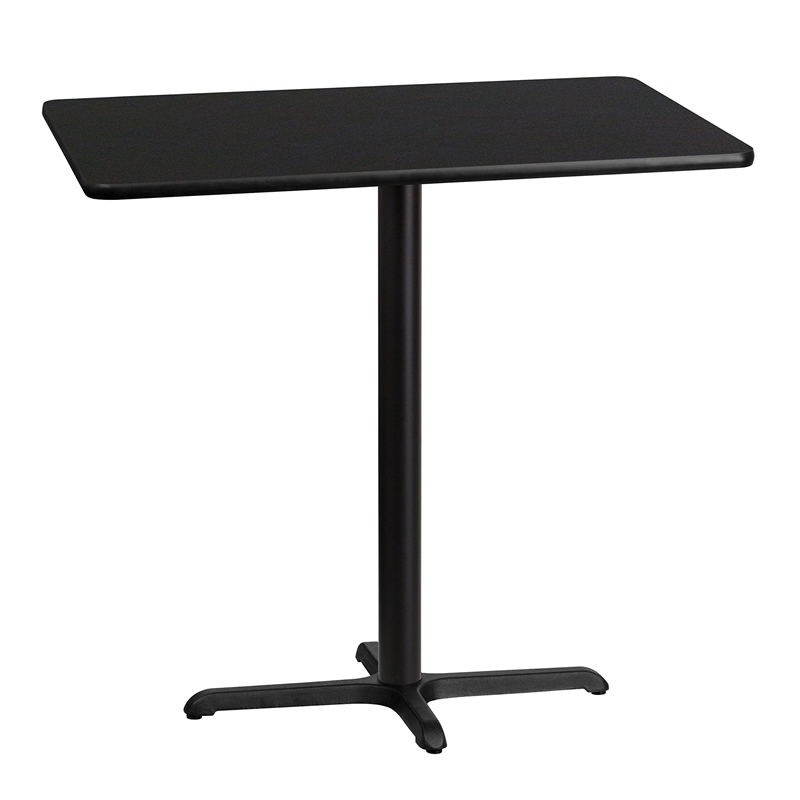 Flash Furniture 30X42 Laminate Table-X-Base In Black