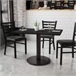 Flash Furniture 30X42 Laminate Table-Rd Base In Black