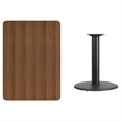 Flash Furniture 30X42 Laminate Table-Rd Base In Black