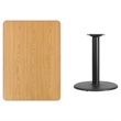 Flash Furniture 30X42 Laminate Table-Rd Base In Black