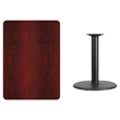 Flash Furniture 30X42 Laminate Table-Rd Base In Black