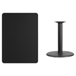 Flash Furniture 30X42 Laminate Table-Rd Base In Black