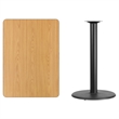 Flash Furniture 30X42 Laminate Table-Rd Base In Black