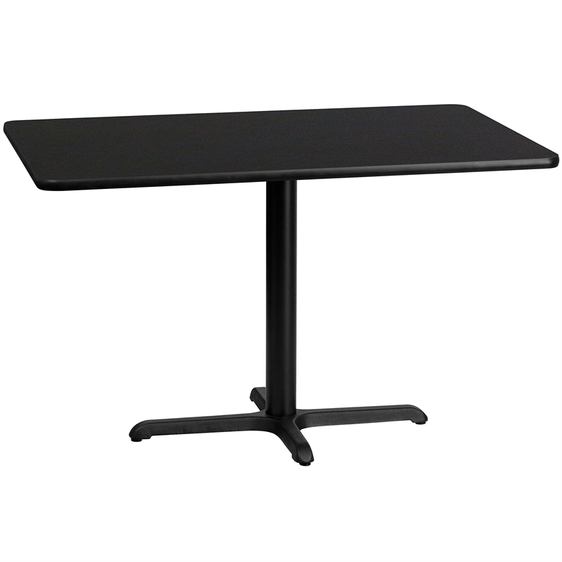 Flash Furniture 30X48 Laminate Table-X-Base In Black