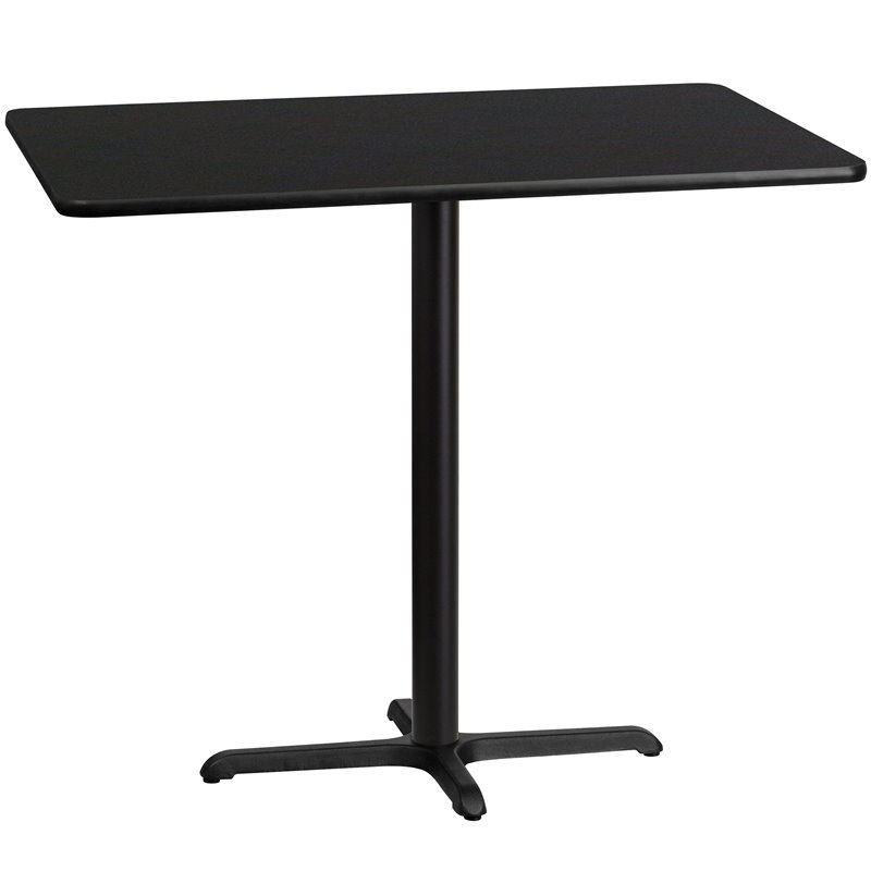 Flash Furniture 30X48 Laminate Table-X-Base In Black