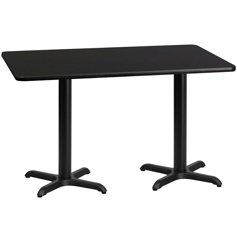Flash Furniture 30X60 Laminate Table-X-Base In Black